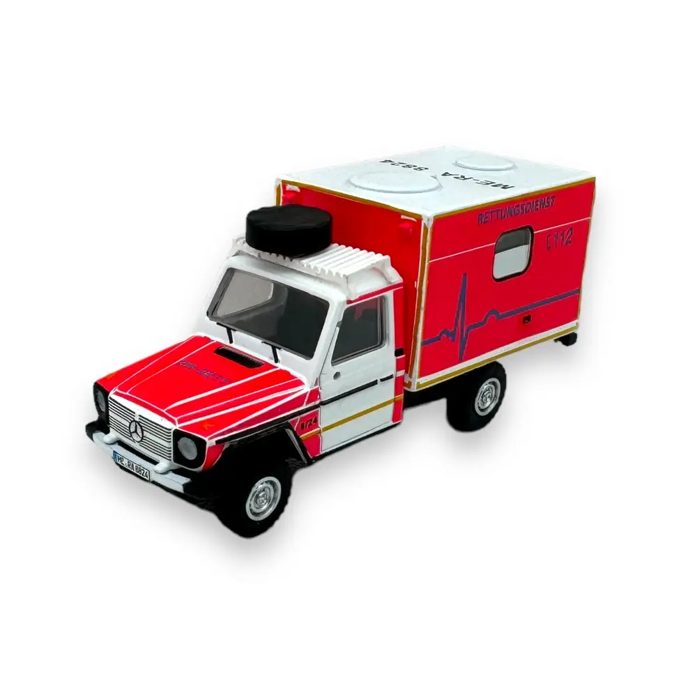 Camionnette service de secours Mercedes Benz classe G - Schuco 452674300 - HO 1/87