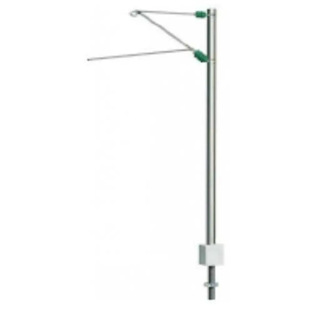 Poteau caténaire de pleine voie avec potence Sommerfeldt 117 - HO 1/87