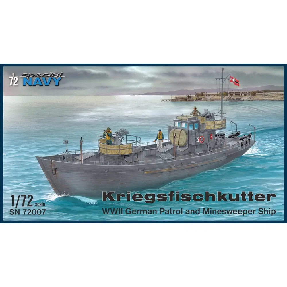 Bateau de pêche de guerre, navire de patrouille et de déminage allemand de la Seconde Guerre mondiale - Special Hobby 100-SN72007 - 1/72