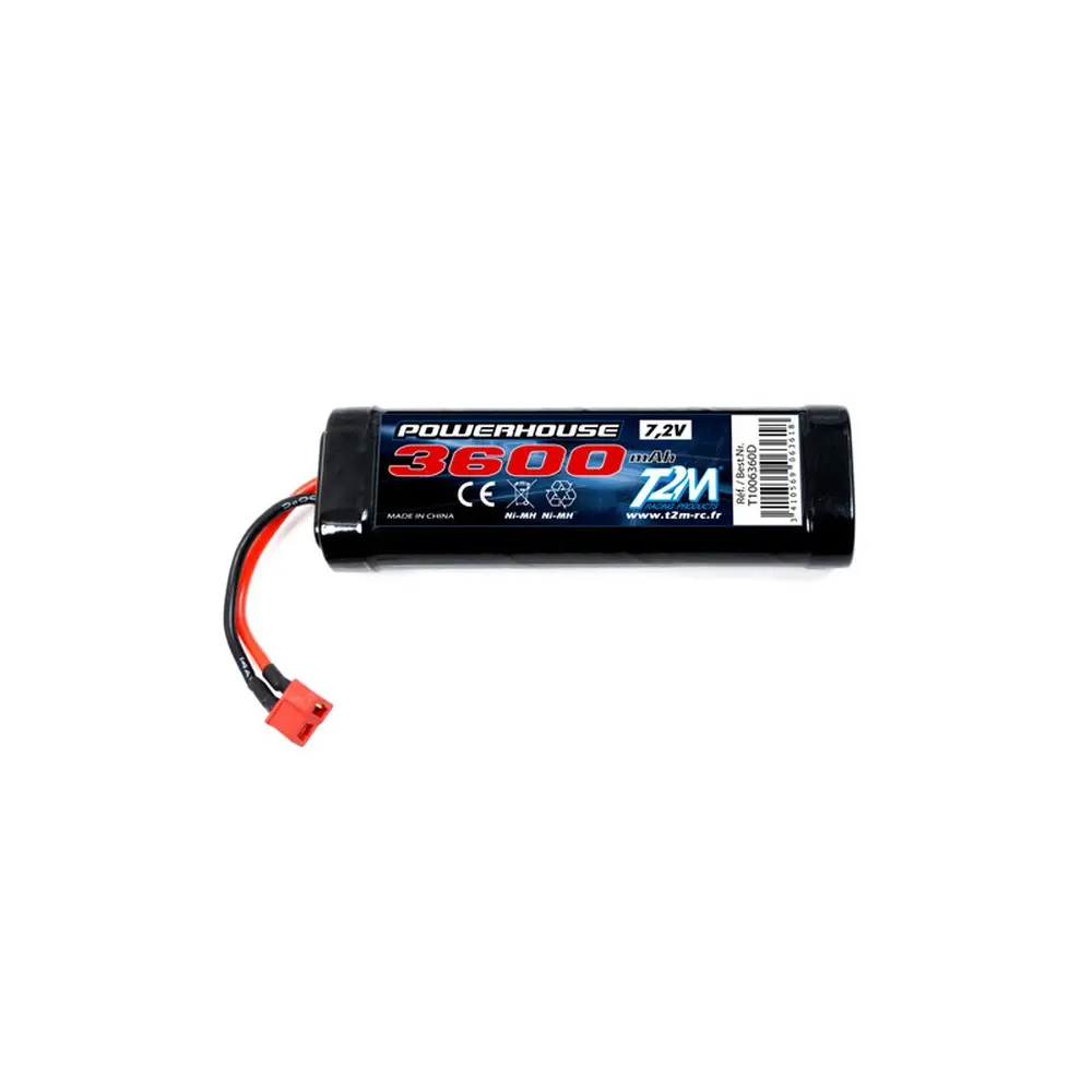 Accus 7.2V NiMh 3600mah - T2M T1006360D Câble AWG 12