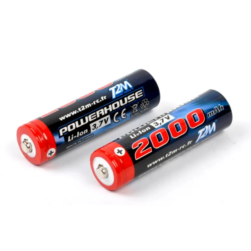 Accus Li-Ion 3.7V 2000mah - T2M T4933/19 - Pour RC Pirate Booster & Tracker