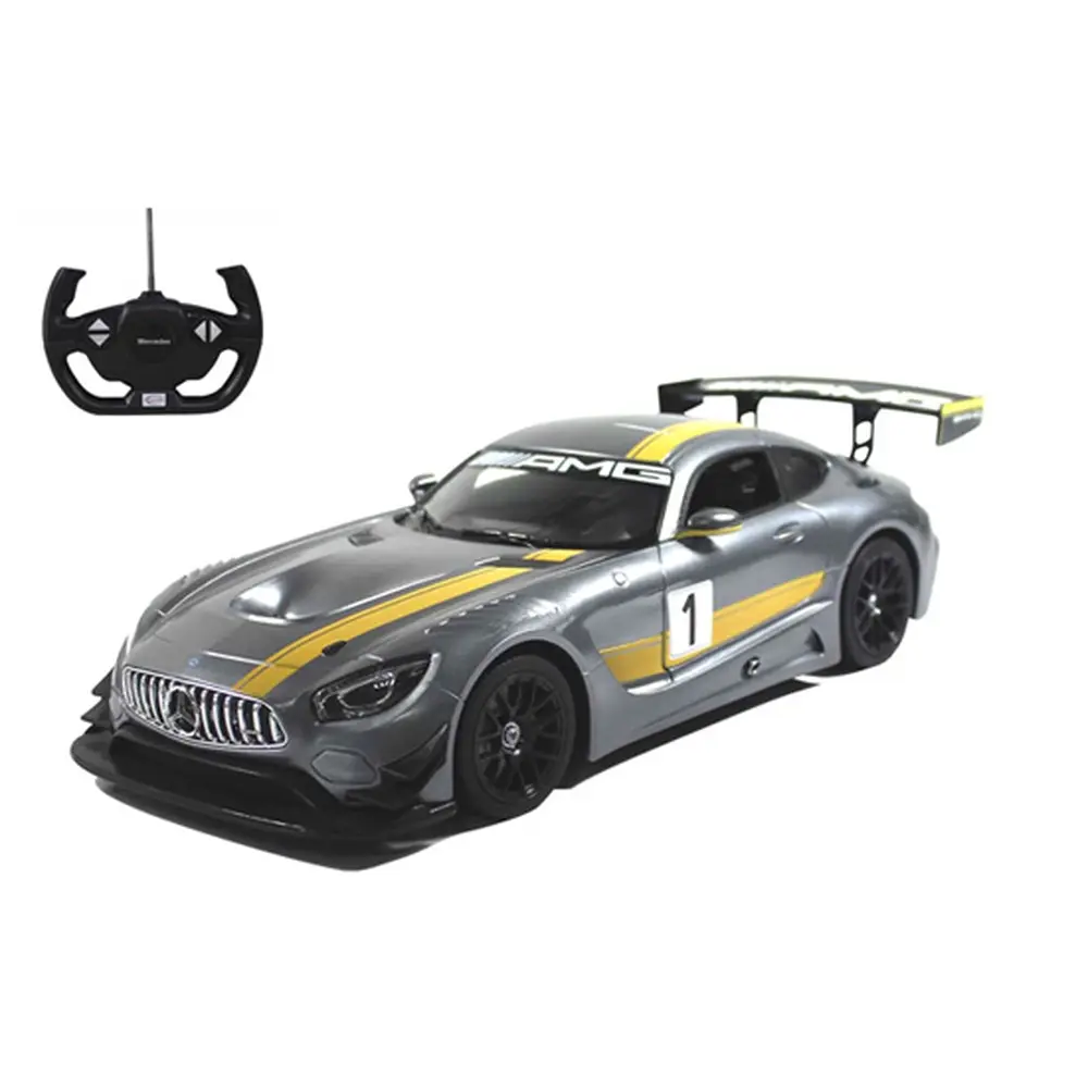 Mercedes AMG GT3 Grise et jaune RTR - RASTAR RS74100 - 1/14