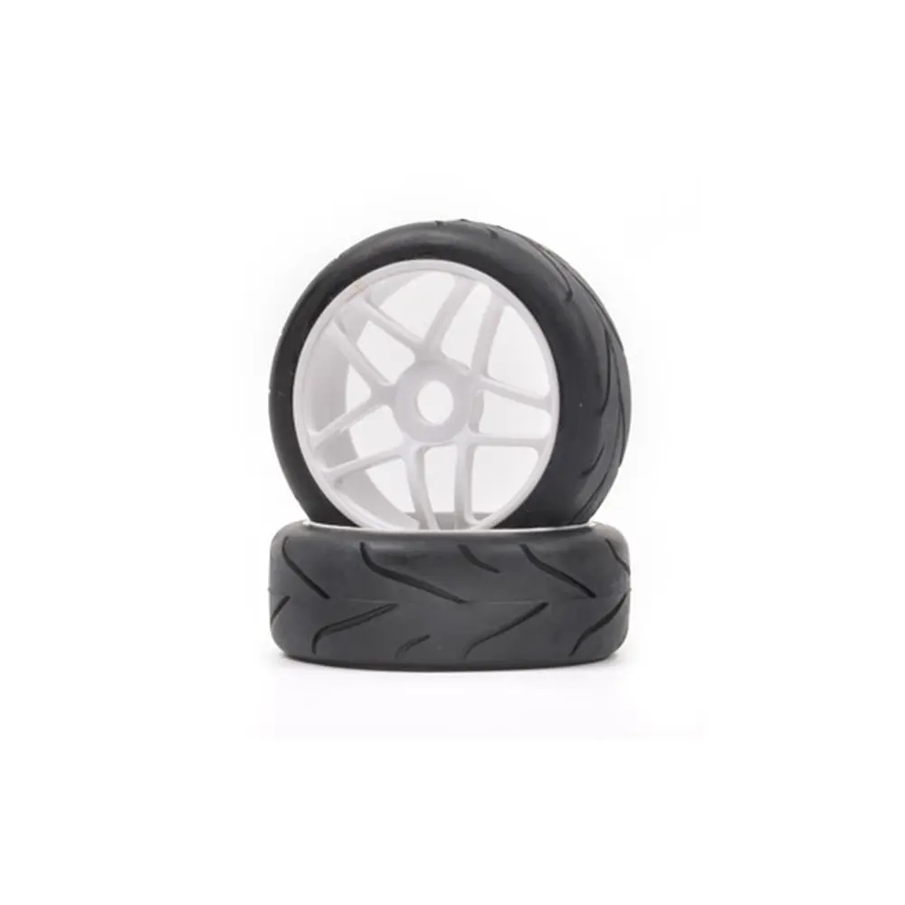Lot de 2 pneus Rallye Game rainurés - T2M  T422524 - 1/8