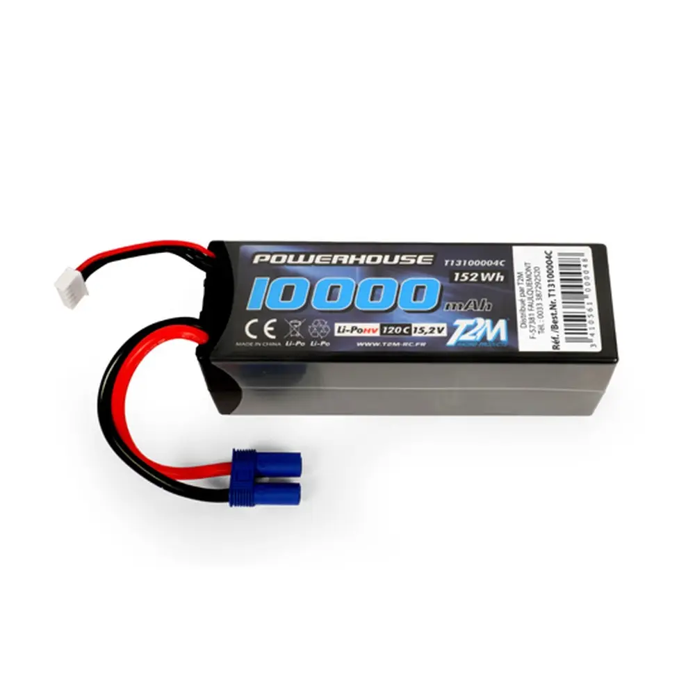 Accu LiPo 4S HV 15.2V 10000 mAh 120C - T2M T13100004C