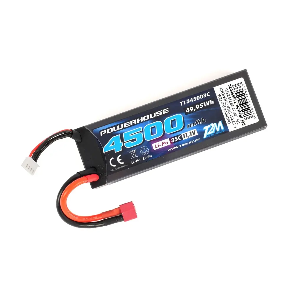 Accu LiPo 3S 11.1V 4500 mAh 35C - T2M T1345003C