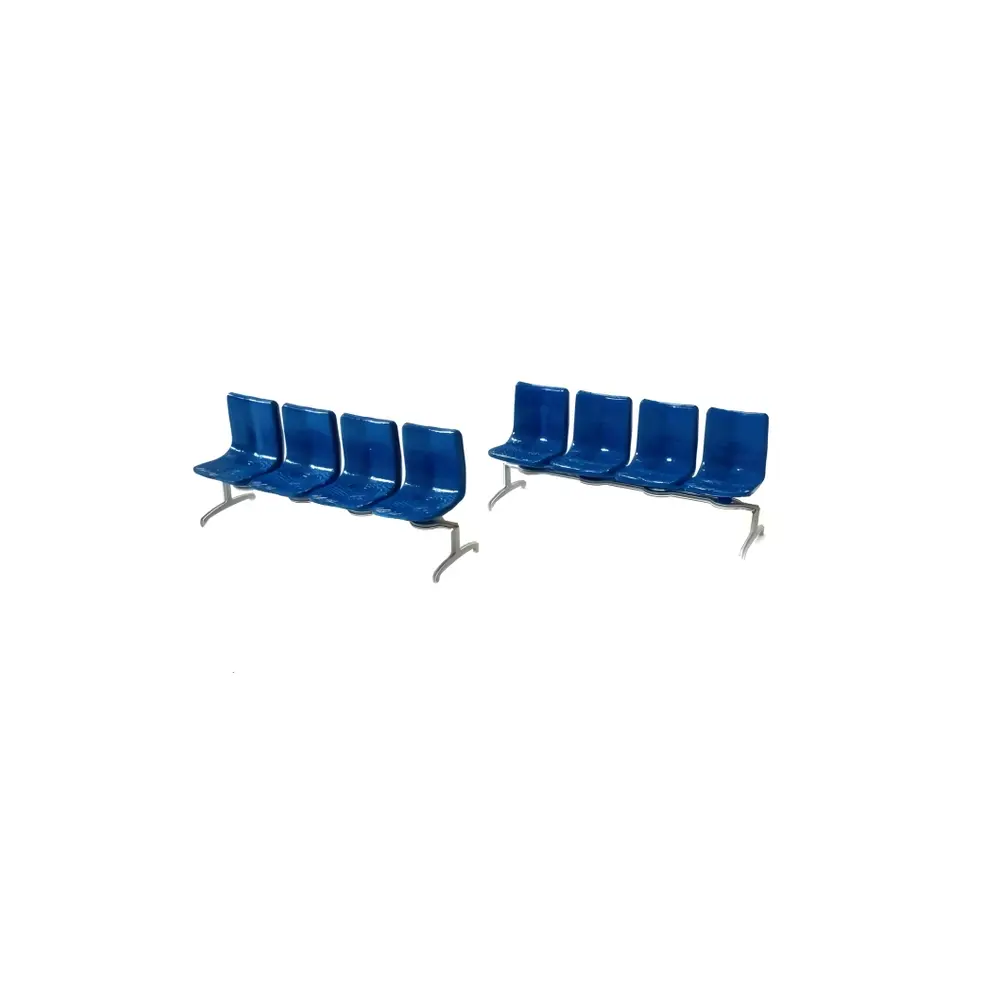 Bancs bleus - 87TRAIN 221068 - HO 1/87