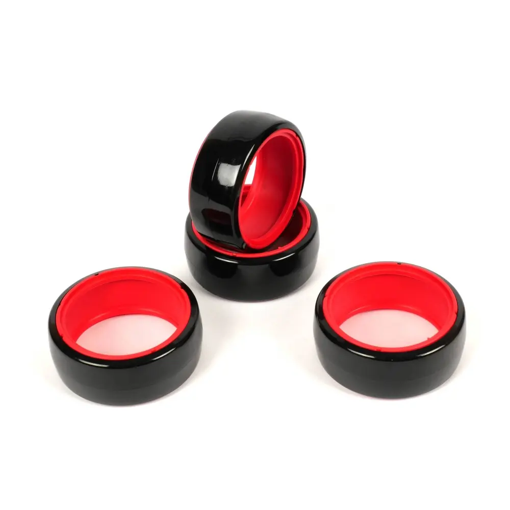 4 pneus drift rouge - T2M T422634R - 1/10