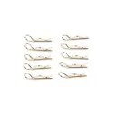 10 clips de carrosserie chromes - T2M T422658S - 1/12