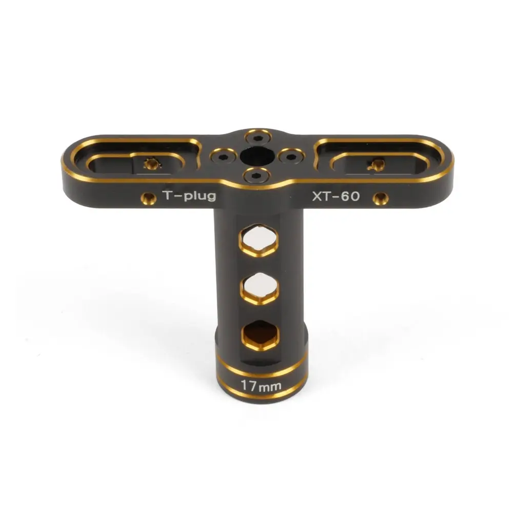 Clé à roue 17mm aluminium dorée - T2M T422661G