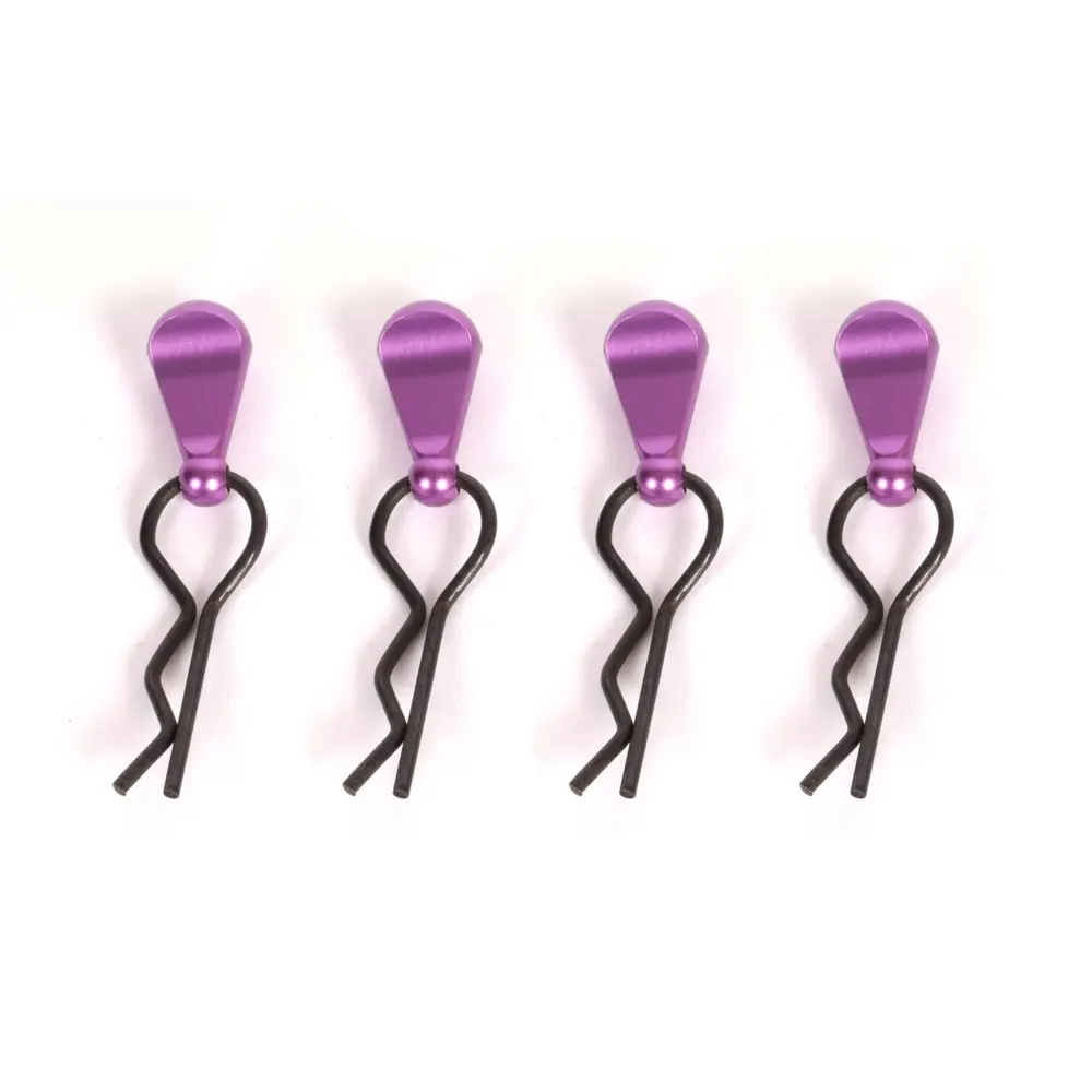 4 clips de carrosserie safety violet - T2M T422671P - 1/8