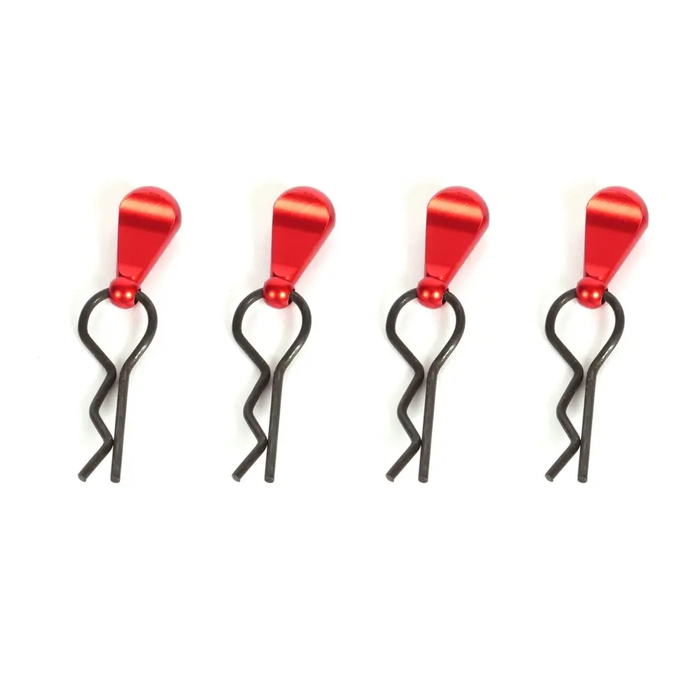 4 clips de carrosserie safety rouge - T2M T422671R - 1/8