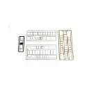 Ensemble d’échelles - 87TRAIN 221021 - HO 1/87