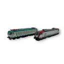 Set de 2 locomotives électriques de Vado Ligure E652 172 & E494 039 - Acme 60569 - HO 1/87 - Ep VI - Analogique - 2R