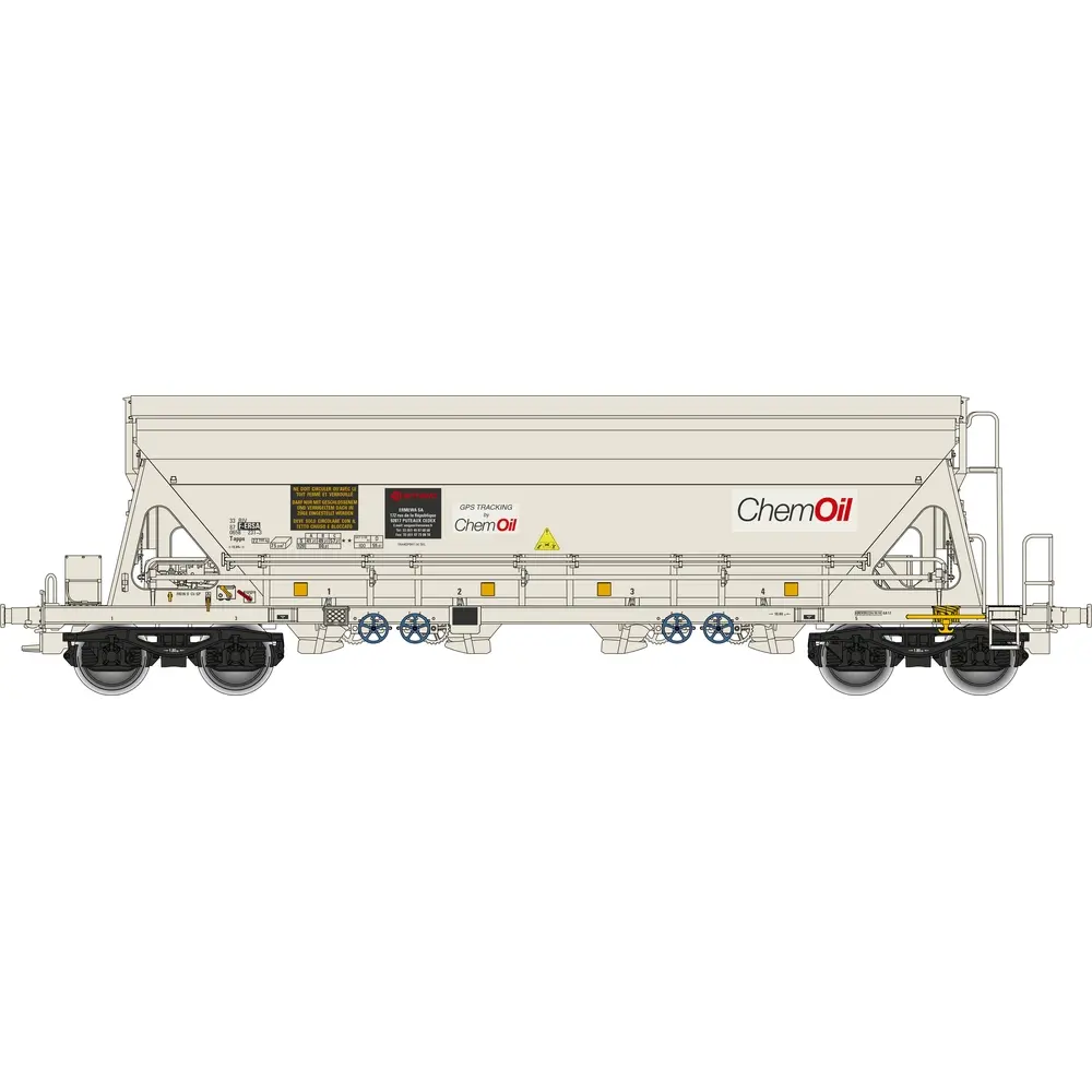 Wagon trémie Tapps T84 "ChemOil" - Albert Modell 065308 - HO 1/87 - F-ERSA - Ep VI - 2R