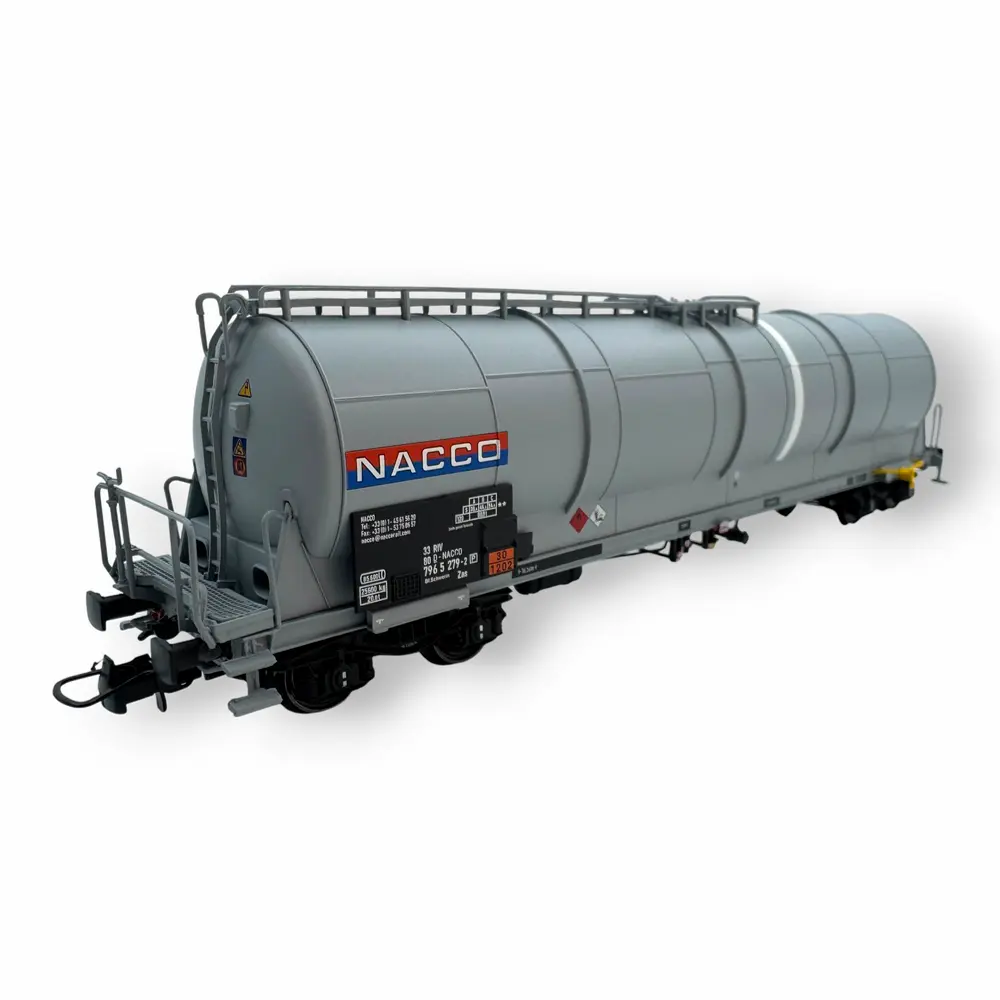 Wagon citerne grande capacité 85m3 Zas gris Nacco - ALBERT MODELL 796015 - EP VI - HO 1/87