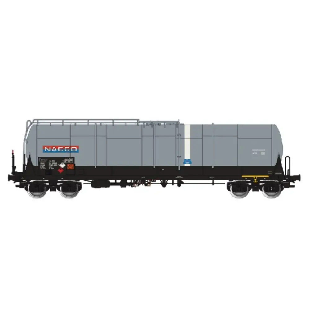 Wagon citerne grande capacité 85m3 Zas gris Nacco - ALBERT MODELL 796014 - EP VI - HO 1/87