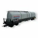 Wagon citerne grande capacité 85m3 Zas gris Nacco - ALBERT MODELL 796014 - EP VI - HO 1/87
