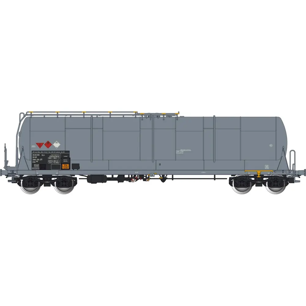 Wagon citerne grande capacité 85m3 Zas gris DR - ALBERT MODELL 796004 - EP VI - HO 1/87