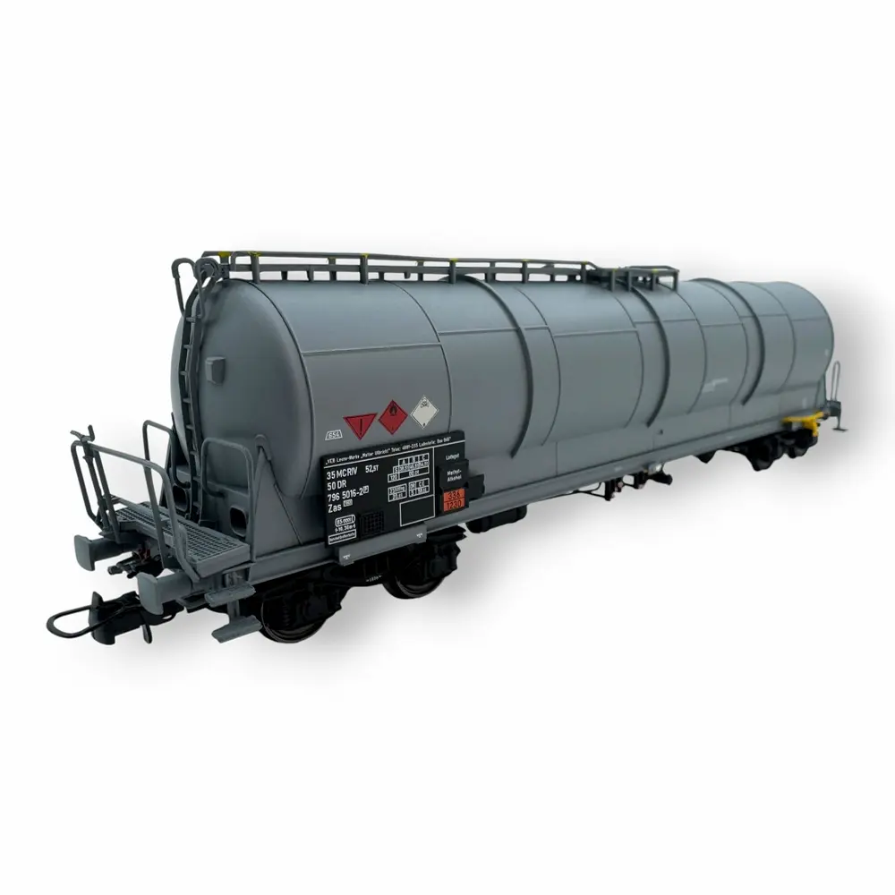 Wagon citerne grande capacité 85m3 Zas gris DR - ALBERT MODELL 796004 - EP VI - HO 1/87