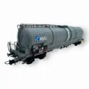 Wagon citerne grande capacité 85m3 Zas gris KVG DB - ALBERT MODELL 796007 - EP V - HO 1/87
