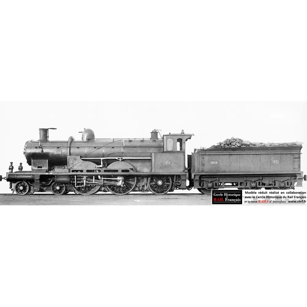 [Kit] Locomotive à Vapeur AMF87 E132 Kit 221 Atlantic - HO 1/87 - SNCF / PO