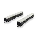 Set de 2 voitures lits type LX Simplon Orient Express - Arnold HN4400 - N 1/160 - CIWL - Ep IV/V - 2R