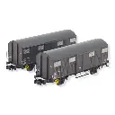 Set 2 wagons couverts K ARNOLD HN6514 - SNCF - N 1/160 - EP III