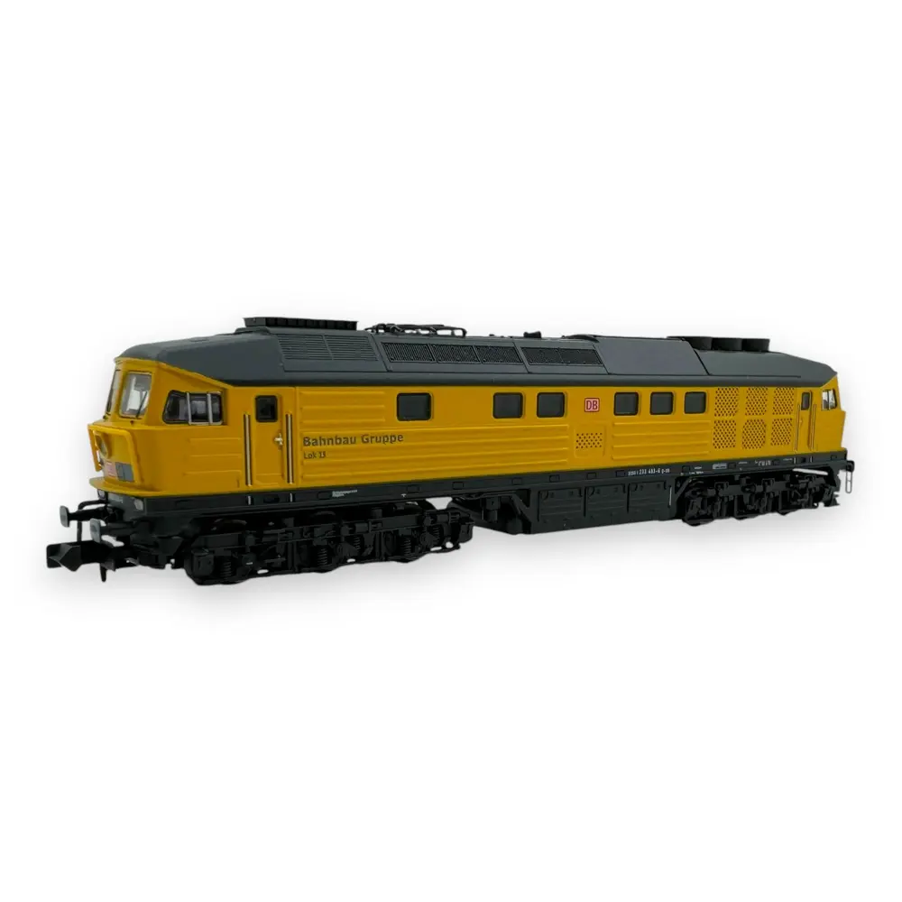 Locomotive diesel 233 493-6 Bahnbau - Arnold HN2601S - N 1/160 - DB - EP VI - DCC Son