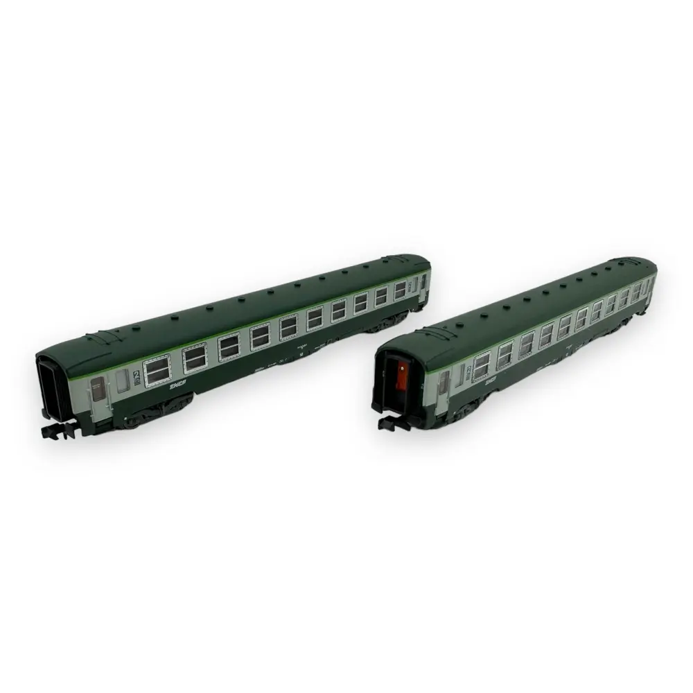 Set de 2 voitures DEV AO B10 - Arnold HN4449 - N 1/160 - SNCF - Ep IV - 2R