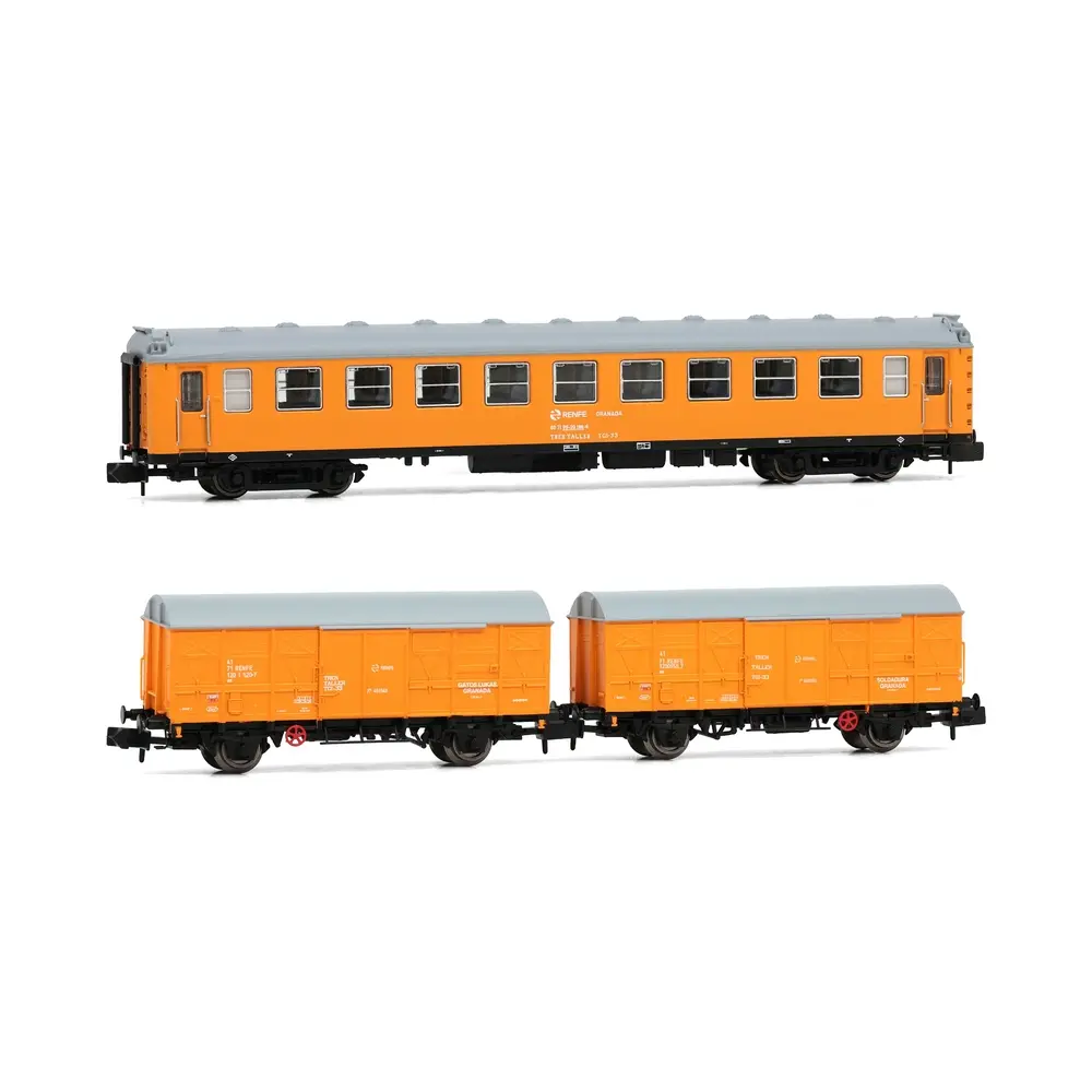 Coffret de 3 unités "Tren Taller Granada" - Arnold HN4456 - N 1/160 - RENFE - EP V