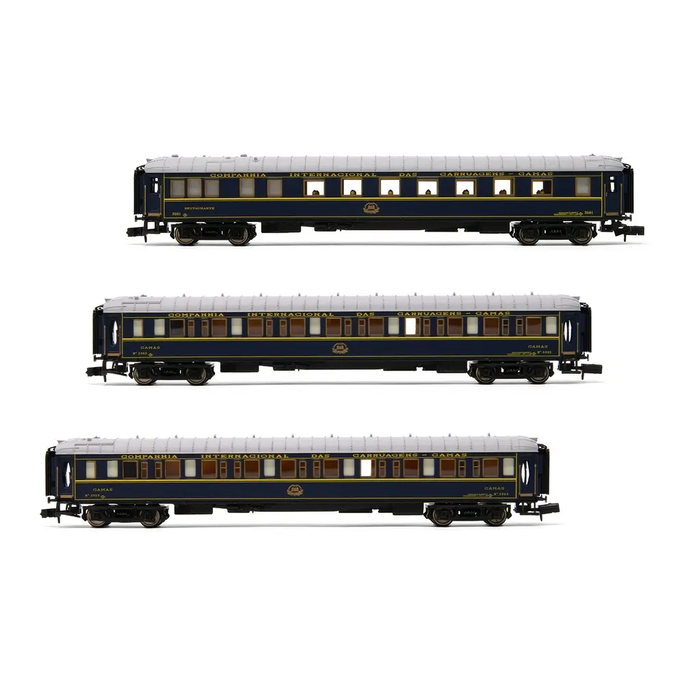 Coffret de 3 voitures "Castellano Expreso" CIWL - Arnold HN4461 - N 1/160 - RENFE - EP IV