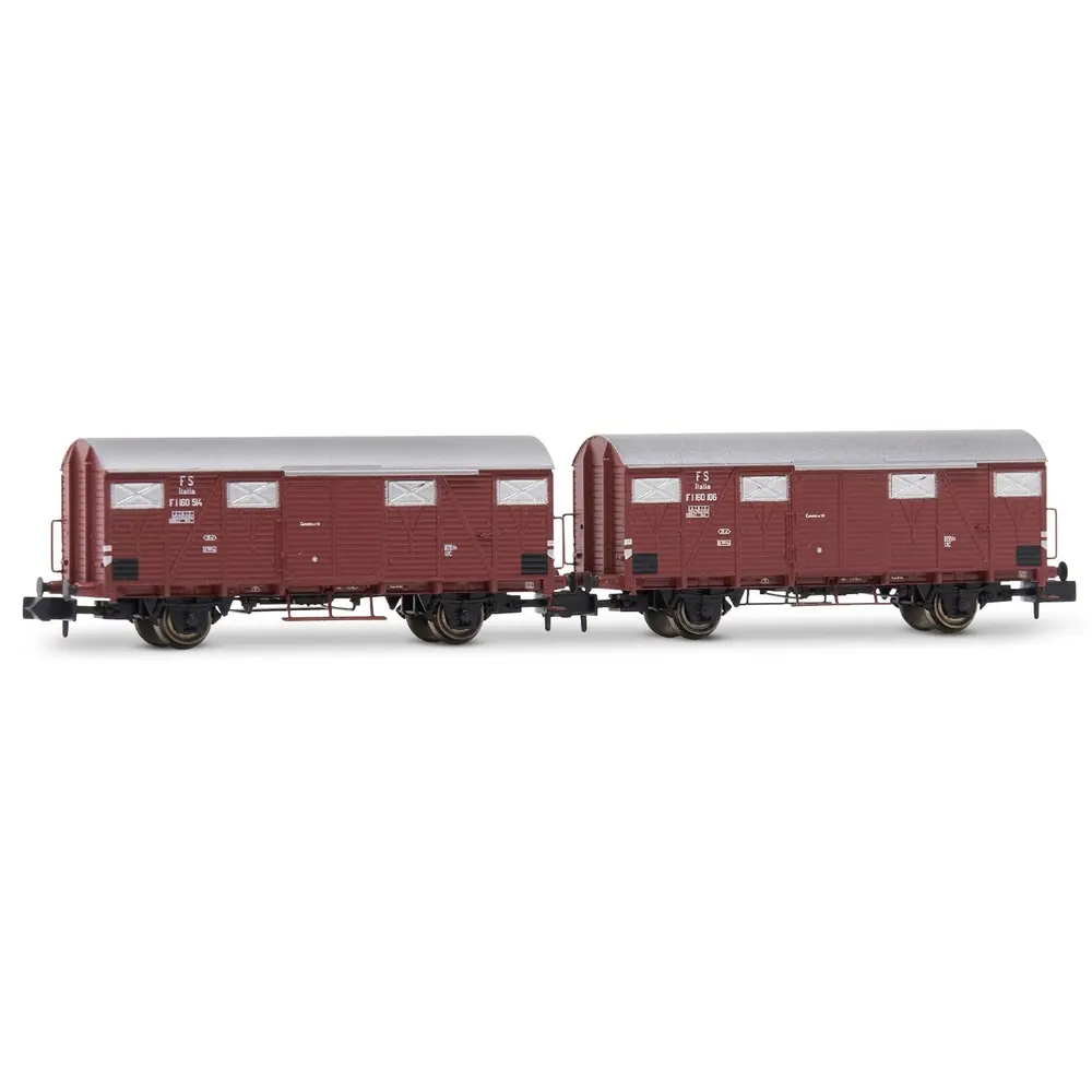 Coffret de 2 wagons couverts Gs - Arnold HN6573 - N 1/160 - FS - EP III