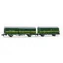 Coffret de 2 wagons couverts "Tren Taller Oviedo" - Arnold HN6577 - N 1/160 - RENFE - EP VI-V