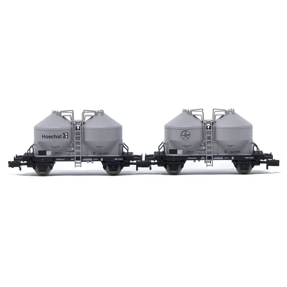 Coffret de 2 wagons silos Ucs « Höchst » - Arnold HN6595 - N 1/160 - DB - EP IV