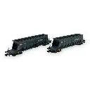 Set de 2 wagons trémies "SITRAM" type Faoos - Arnold HN6616 - N 1/160 - SNCF - Ep IV/V - 2R