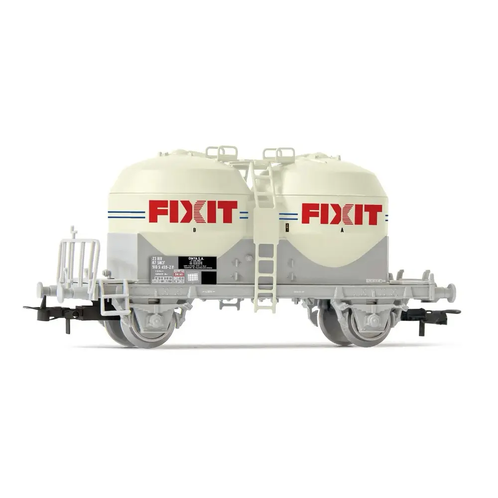 Wagon silo à Essieux type Ucs "FIXIT" - ARNOLD HN6641 - SNCF - N 1/160 - EP V