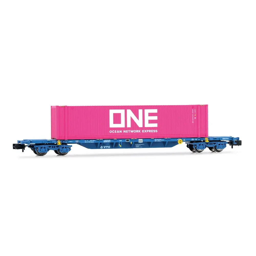 Wagon Porte-Conteneurs avec conteneur "ONE" - Arnold HN6653 - N 1/160 - Privée - EP VI
