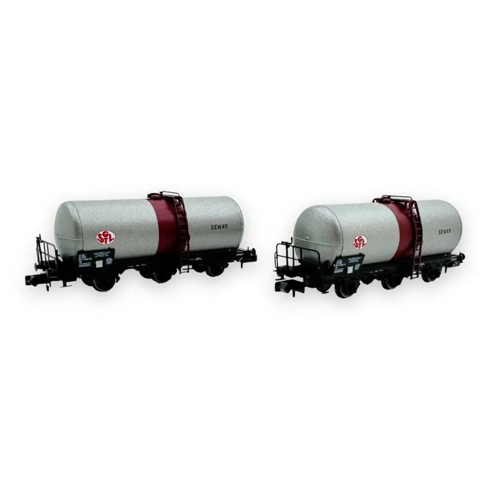 Coffret de 2 wagons citernes à vin à 3 essieux Uh "SGTL SEWAR" - Arnold HN6675 - N 1/160 - SNCF - Ep IV - 2R