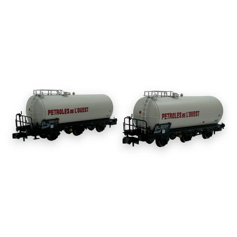 Coffret de 2 wagons citernes à 3 essieux "Petrole de l'Ouest" - Arnold HN6677 - SNCF - N 1/160 - EP IV - 2R