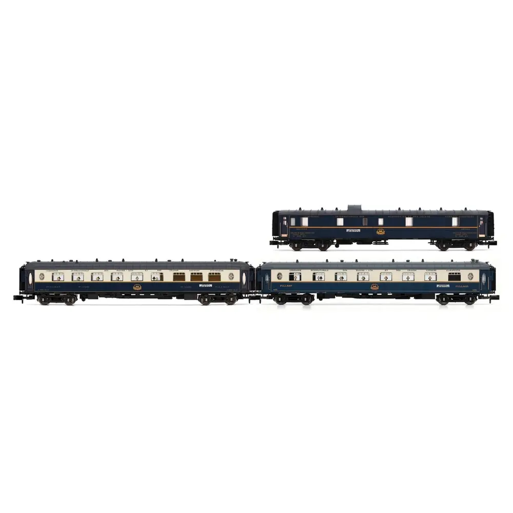 Coffret de 3 voitures "Edelweiss Pullman Express" 1/2 - Arnold HN4490 - N 1/160 - CIWL - EP II - 2R