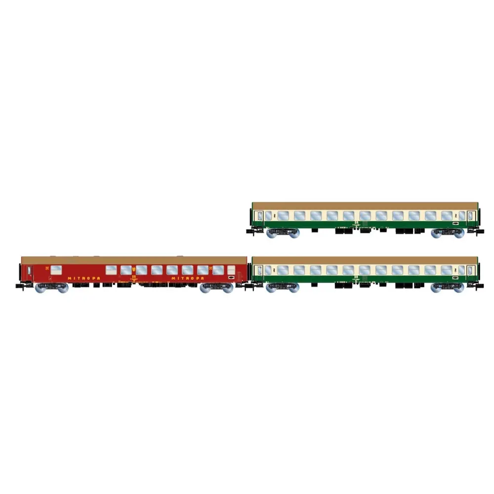 Coffret de voitures voyageurs - ARNOLD HN4436 - N 1/160 - EP IV - Deutsche Reichsbahn - 2R