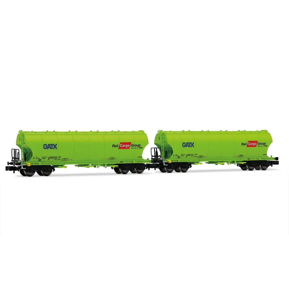 Coffret de 2 wagons trémies « Rail Cargo Group » - Arnold HN6707 - N 1/160 - EP VI