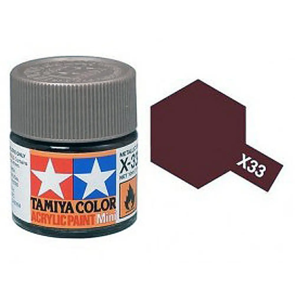 Peinture acrylique en pot - Bronze Brillant X33 - Tamiya 81533 - 10ml