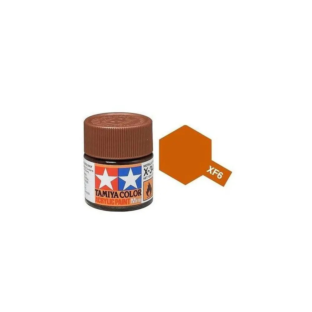 Peinture acrylique en pot - Cuivre MAT XF6 - TAMIYA 81706 - 10ml
