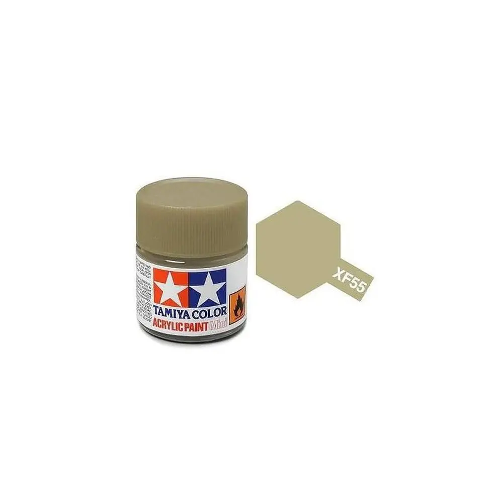 Peinture acrylique en pot - Beige Havane MAT XF55 - TAMIYA 81755 - 10ml
