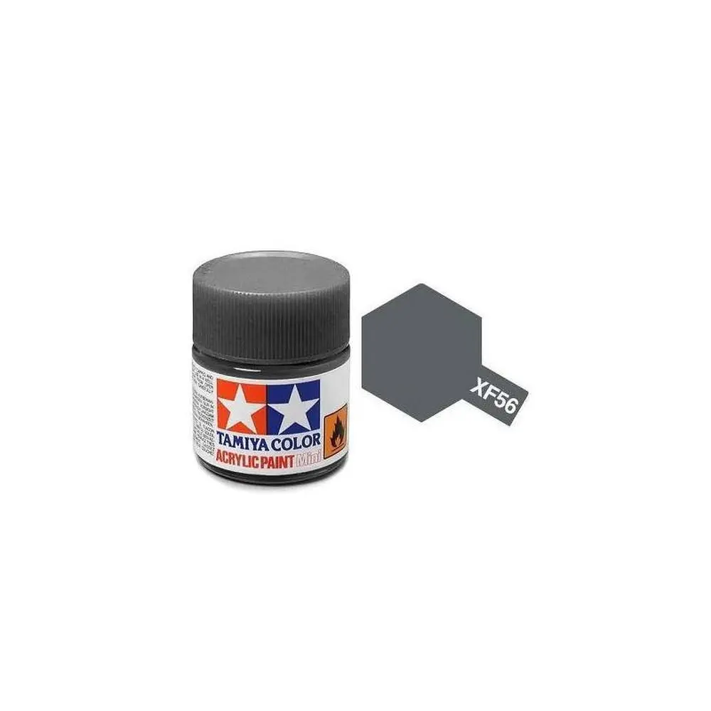 Peinture acrylique en pot - Gris Métal MAT XF56 - TAMIYA 81756 - 10ml