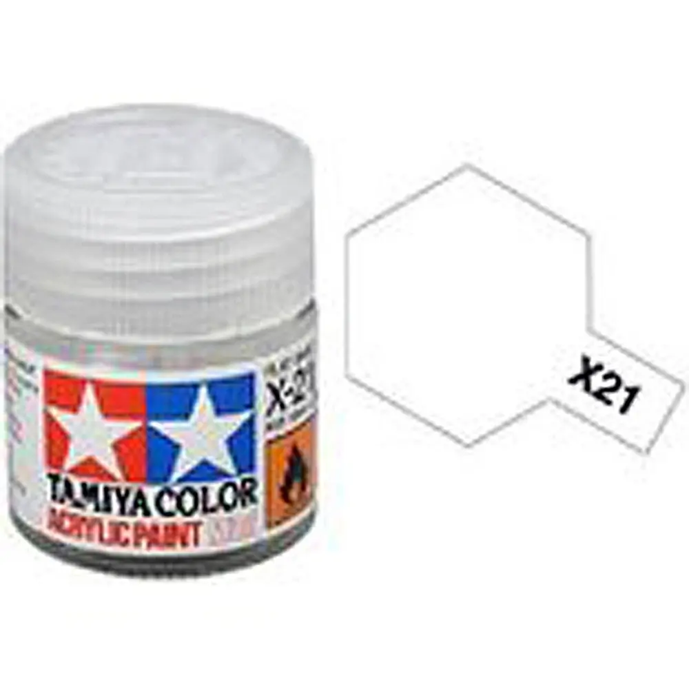 Peinture acrylique - Transparent effet Matant  X21 - TAMIYA 81521 - 10 mL