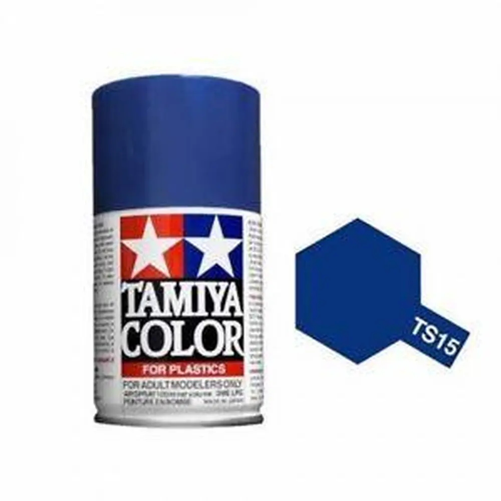 Peinture acrylique en spray - Bleu Brillant TS15 - TAMIYA 85015 - 100ml