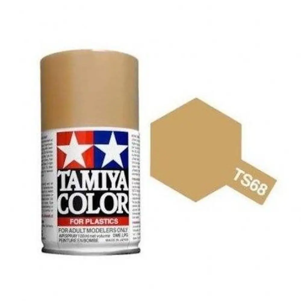 Peinture acrylique en spray - Beige pont mat TS68 - Tamiya 85068 - 100ml
