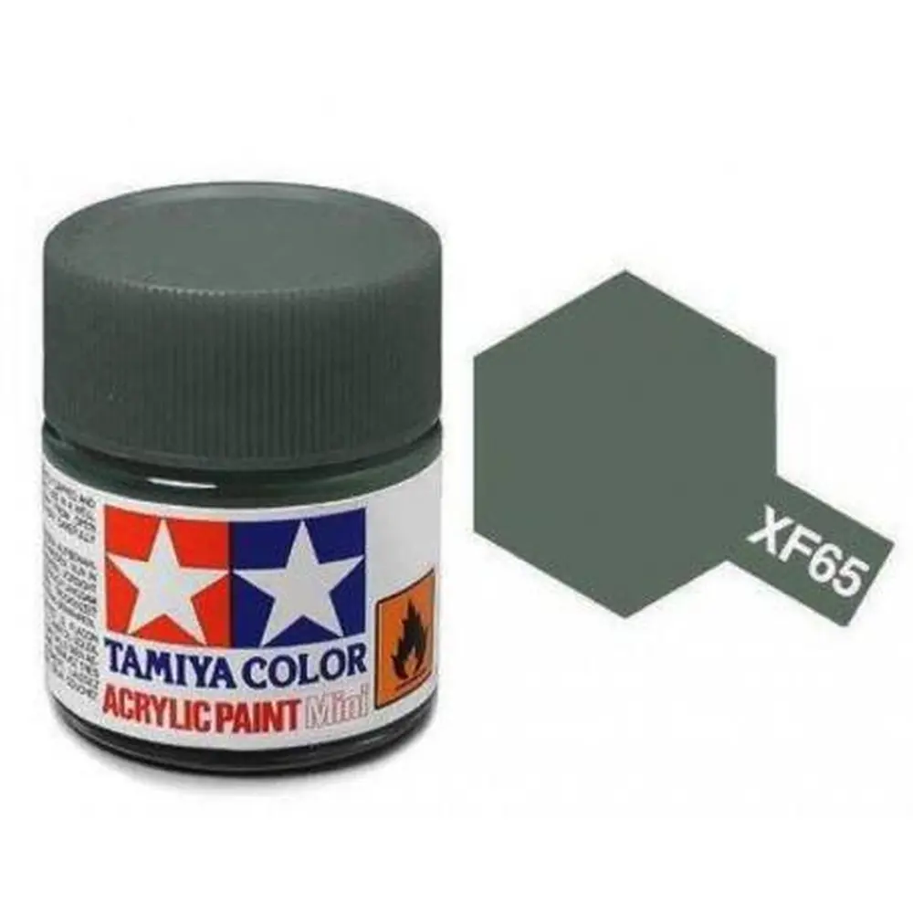 Peinture acrylique en pot - Gris campagne MAT XF65 - TAMIYA 81765 - 10ml
